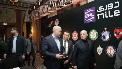 المهندس هاني أبوريدة خلال حضوره قرعة الدور الثاني للدوري 