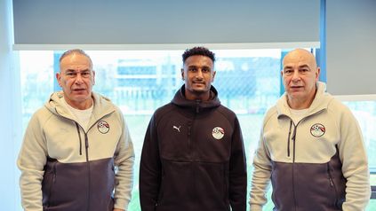 حسام وابراهيم حسن يرحبان بهيثم حسين