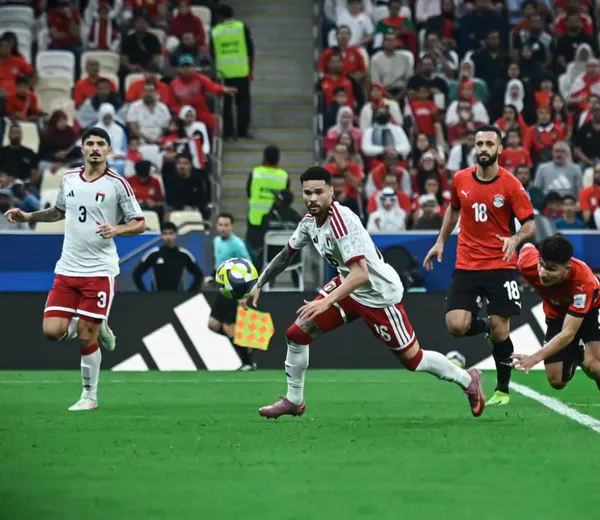 تعادل منتخب مصر المشارك في كأس العرب مع الإمارات (1 – 1)