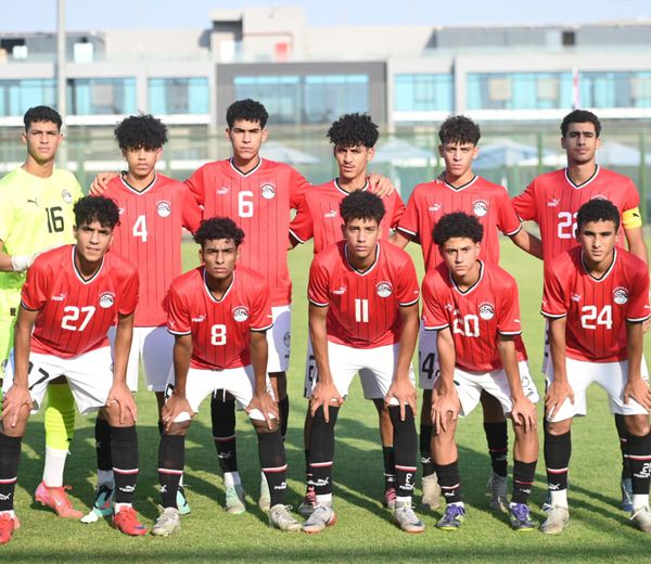 منتخب مصر للناشيئن 2009 يفوز على الأهلي 2008 بثلاثية استعداداً لمواجهتي الأردن 