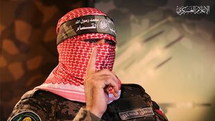 The spokesman of the military wing of Hamas movement, Abu Obeida