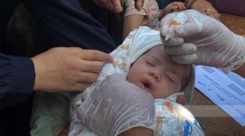 Children in Gaza Receive Vaccinations After Two-Year Deprivation