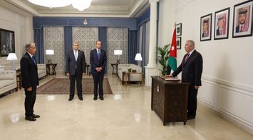 Al-Majali Sworn In Before Prime Minister
