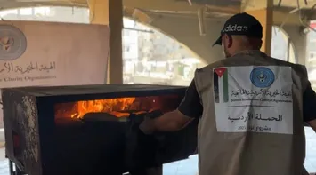 Jordanian Bakery in Southern Gaza Continues Operation to Provide Bread for Displaced Families
