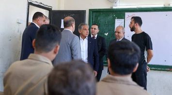 Hassan Directs Construction of a New Building for Sibawayh Basic School for Boys in Zarqa Qasabah