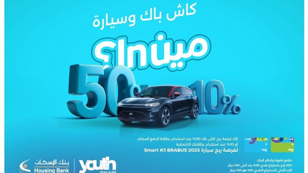 Housing Bank Launches Cashback Campaign for Iskan Youth Customers with a Chance to Win a Car