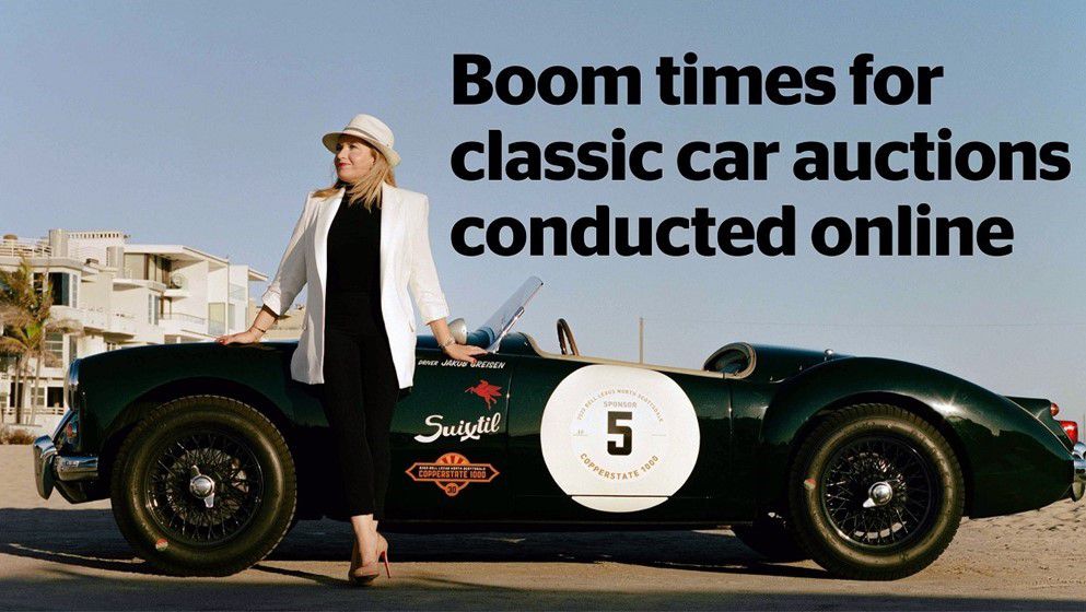 Boom times for classic car auctions conducted online...