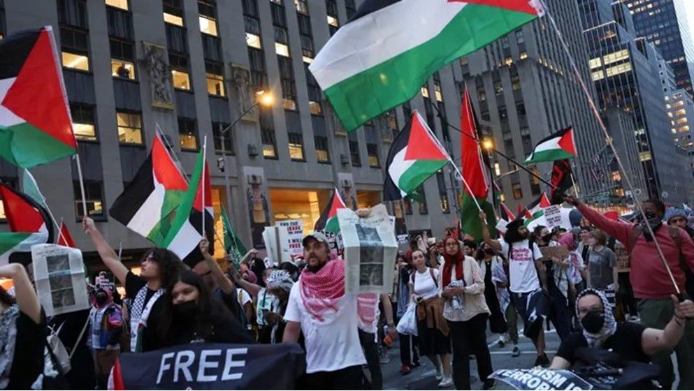 Mass Protest in New York Calls for an End to U.S. Support for Israel