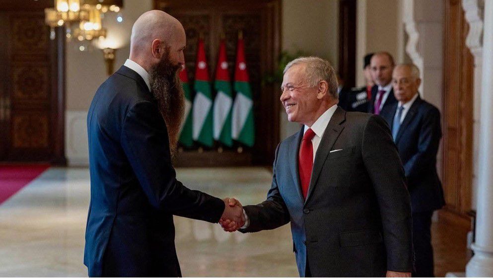 U.S. Ambassador Presents His Credentials to His Majesty King Abdullah II
