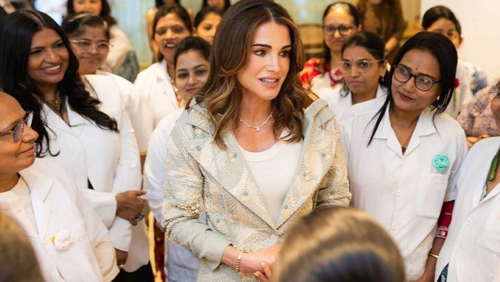Queen Rania Visits Chanakya School of Craft in Mumbai
