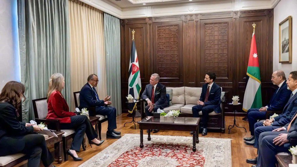 King Receives Director-General of the World Health Organization