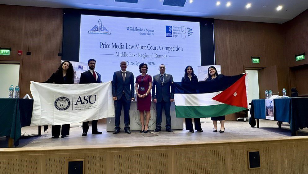 Applied Sciences Students Ambassadors of Jordan to the World Faculty of Law Team Qualifies for the 2026 Oxford Global Moot Court Finals