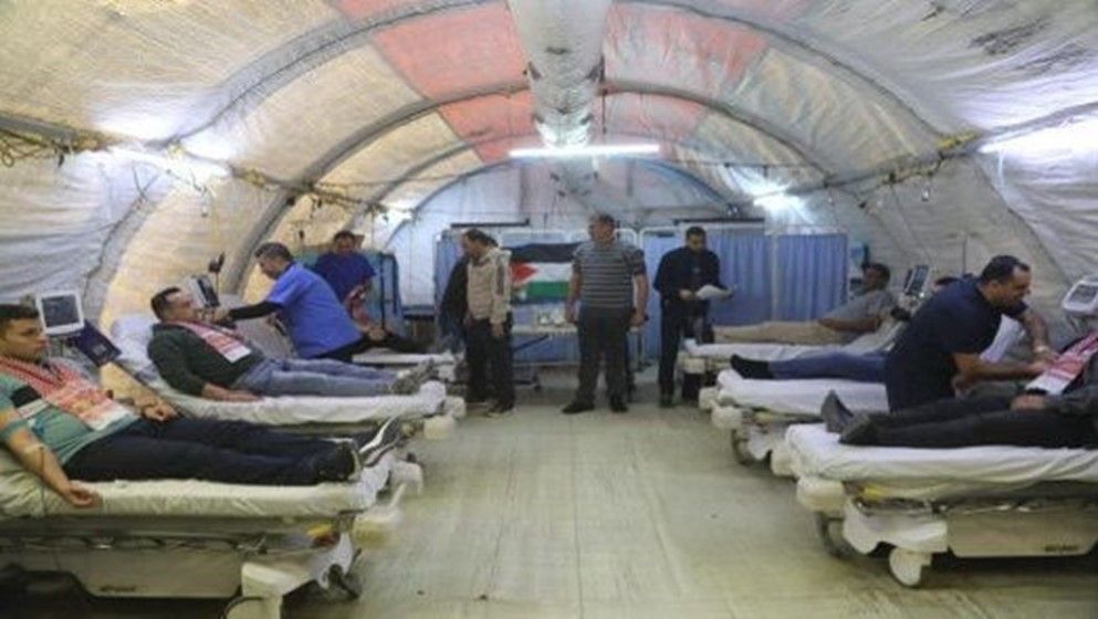 Jordanian Field Hospital South Gaza/9 organizes blood donation campaign