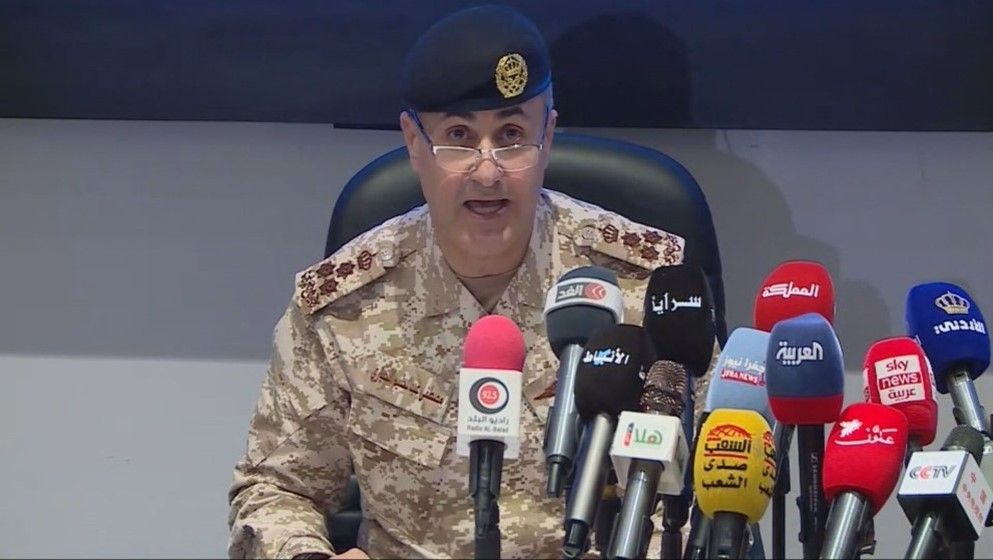 JAF: 108 Out of 119 Missiles and Drones Targeting Vital Installations in Jordan Intercepted