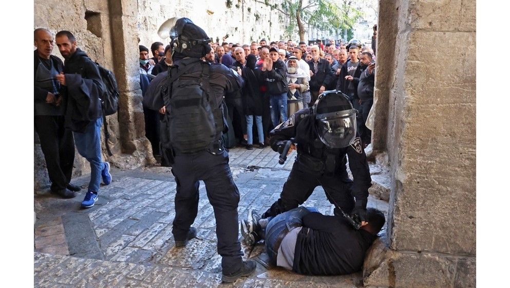 Israeli Forces Raid Al Aqsa Around 150 Palestinians Injured 