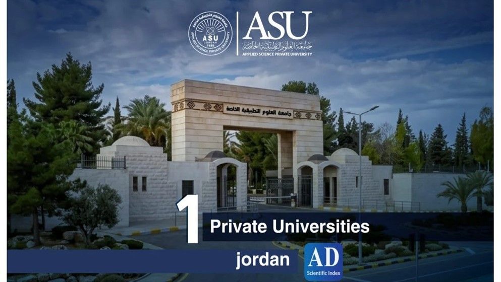 Applied Science Private University Ranks 1st Among Jordanian Private Universities and 17th Arabically in the 2026 AD Scientific Index