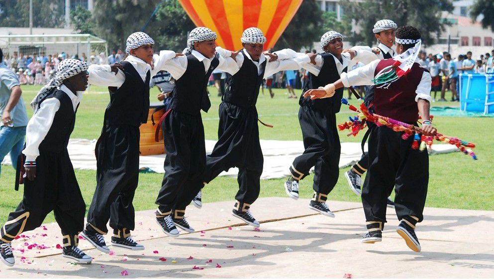 Dances and instruments of Jordan...