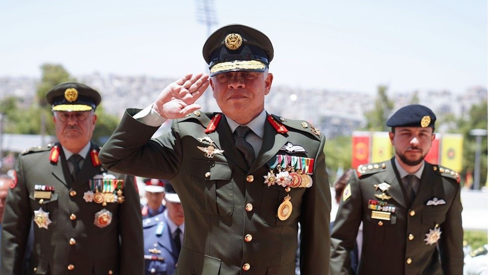 King attends JAF ceremony...