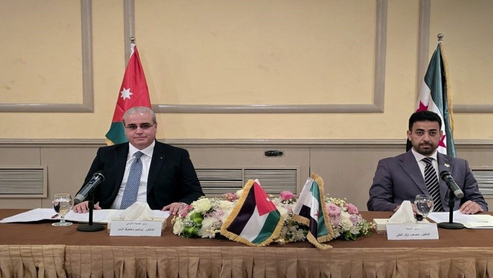 Minister of Health Discusses Mechanisms to Develop Joint Cooperation with His Syrian Counterpart