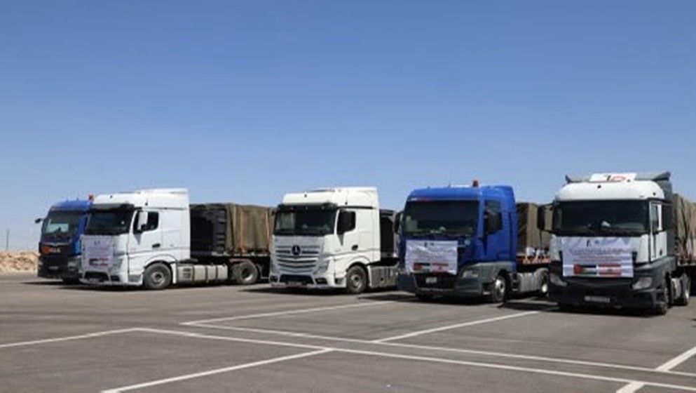 Jordan Dispatches New Aid Convoy of 19 Trucks to Lebanon