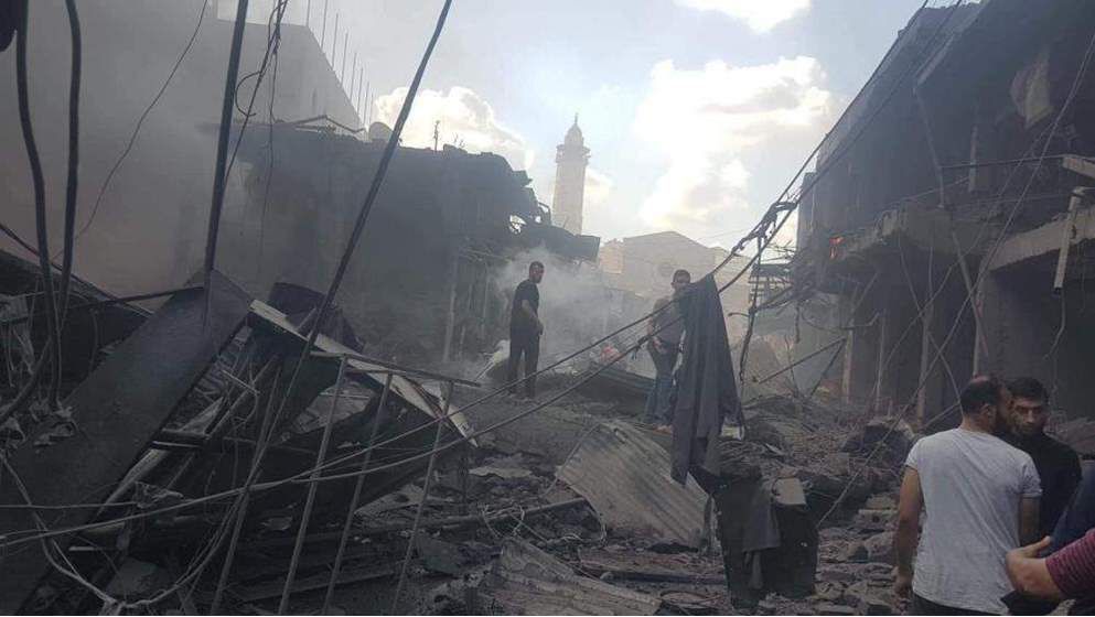 The explosion tore through the building