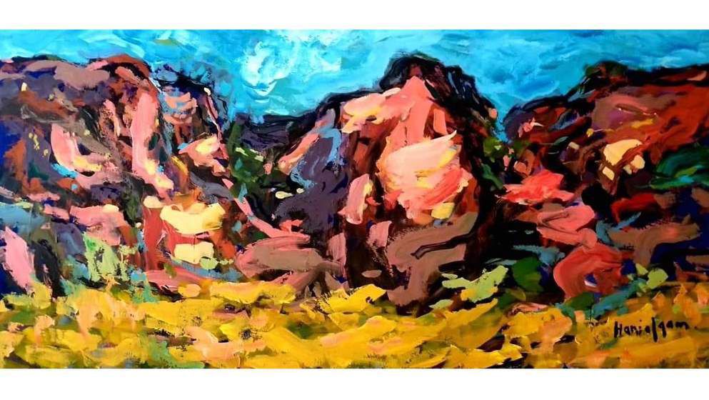 Jordanian painter Alqam urges artists to with nat...