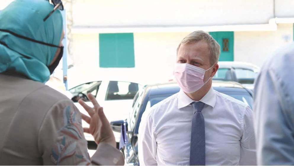 EU representative visits Marka refugee camp in Jordan...