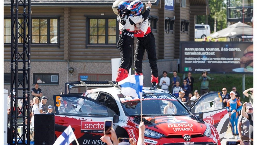 GAZOO Racing Secures 1-2-3 Finish at 75th Rally Finland