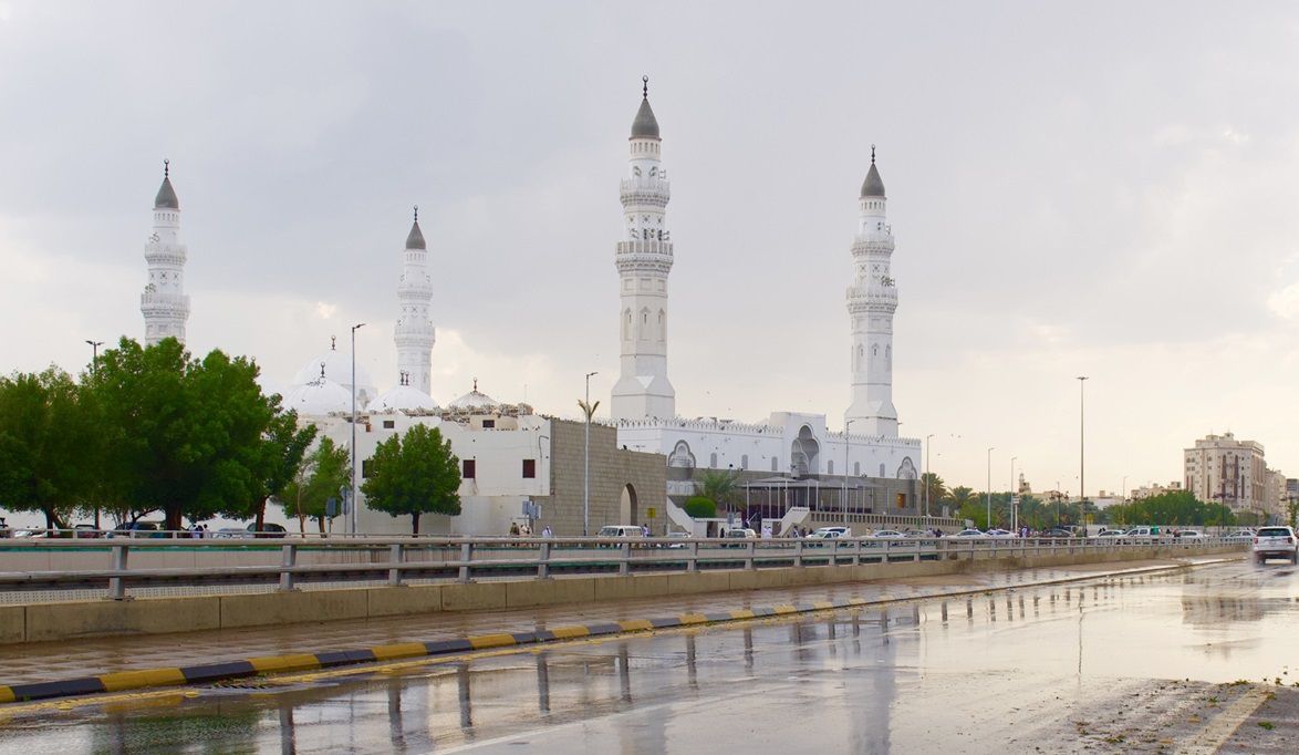 الطقس - الامطار - امطار المدينة - مسجد قباء